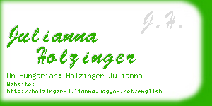 julianna holzinger business card